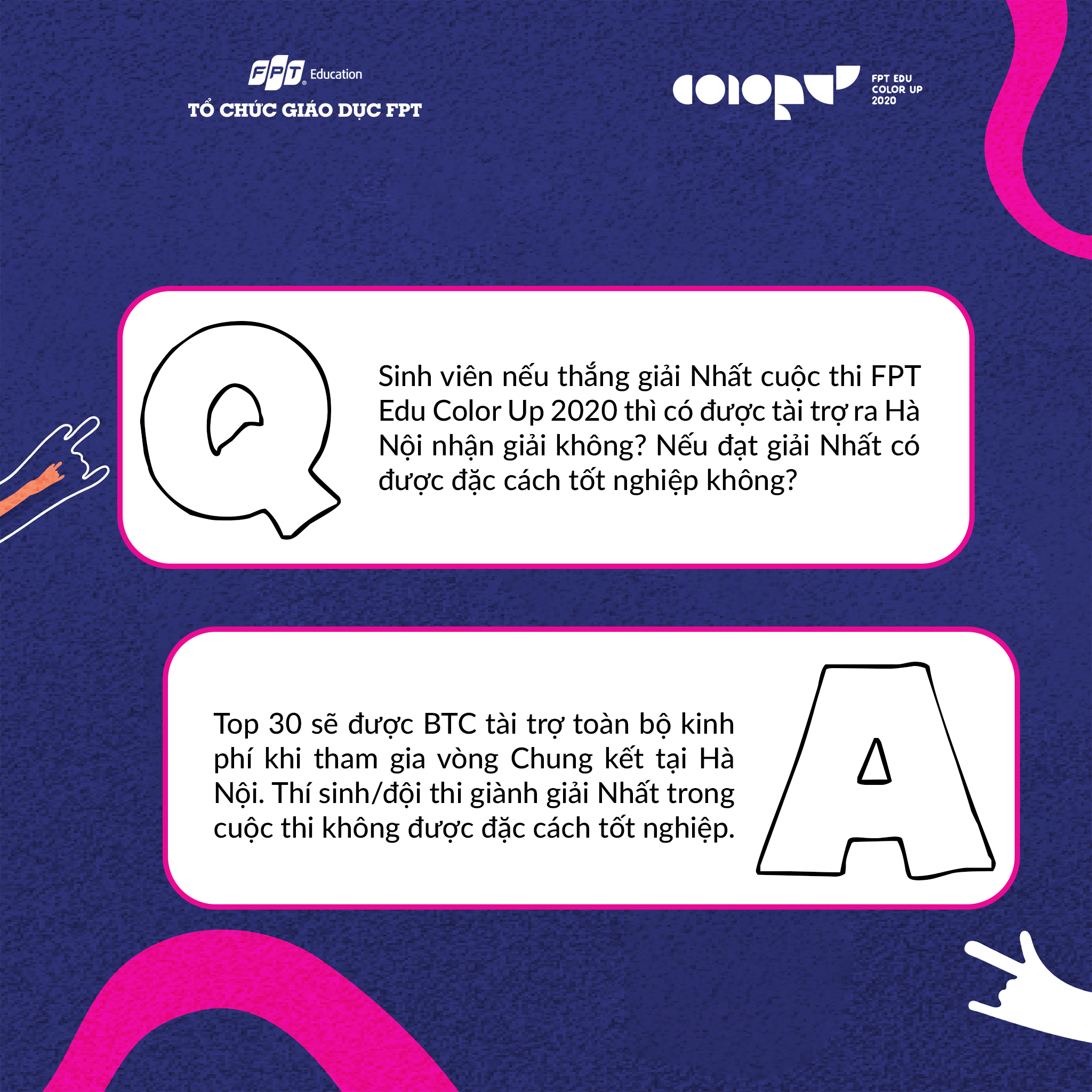 Q&A – Các vấn đề thí sinh quan tâm tại FPT Edu Color Up 2020